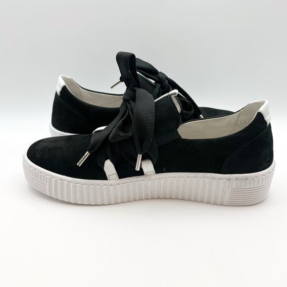 Gabor Women's 43.333 Platform Sneaker US 5 M EU 35 Black Leather NWOB - Picture 8 of 12